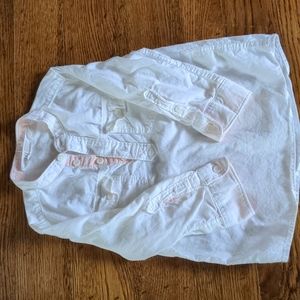 H&M white button up shirt - size 1.5-2 years